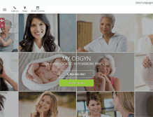 Tablet Screenshot of myobgynonline.com